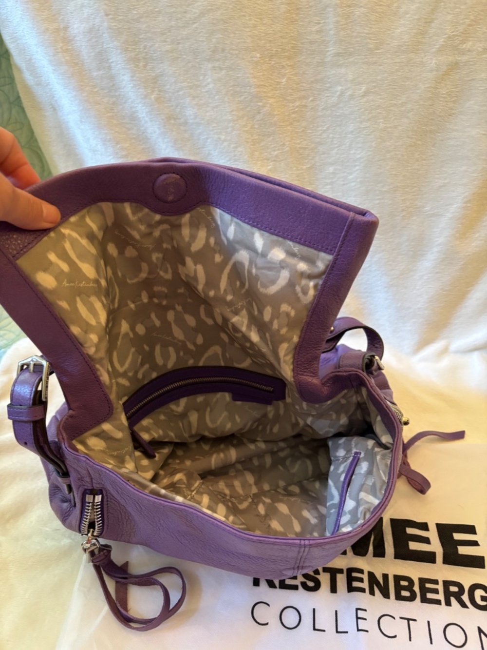 Purple Aimee Kestenberg handbag - Picture 4 of 11